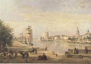 Jean Baptiste Camille  Corot Le port de La Rochelle (mk11) oil